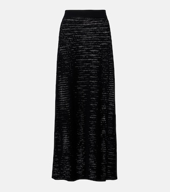 Falda midi de pointelle | Victoria Beckham