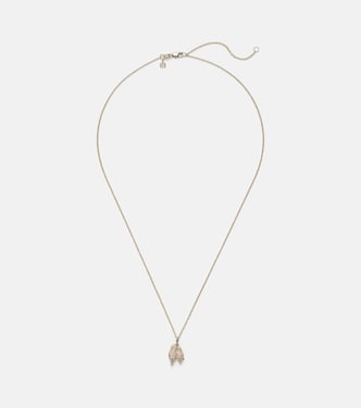 Lovebirds 14kt gold necklace with diamonds | Sydney Evan