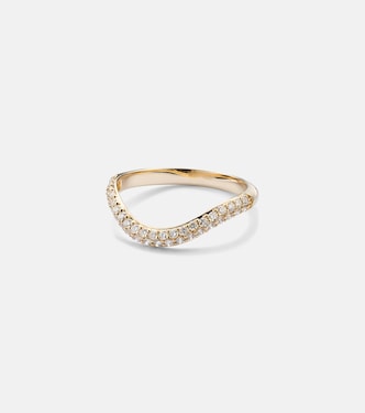 Ring Anjelica aus 14kt Gelbgold (585/1000) mit Diamanten | Stone and Strand