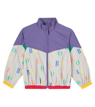 Logo printed colorblocked jacket | Bobo Choses
