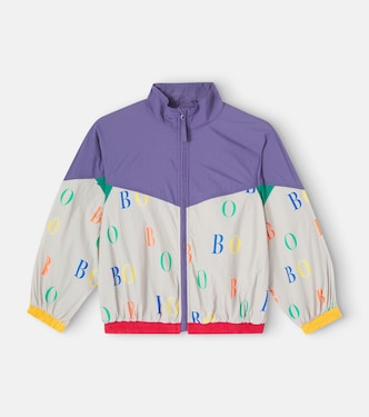 Logo printed colorblocked jacket | Bobo Choses
