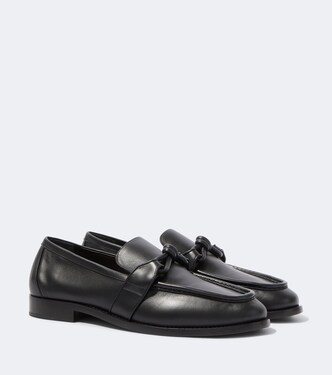 Astaire Knot leather loafers | Bottega Veneta