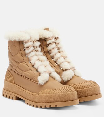 Botas con cordones Glacier con borrego | Aquazzura