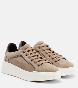 Plateau-Sneakers aus Veloursleder | Max Mara