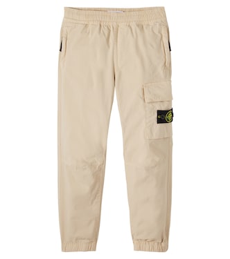 Pantalon cargo Compass en coton mélangé | Stone Island Junior