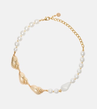 Faux pearl-embellished necklace | Self-Portrait