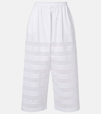Cotton poplin wide-leg culottes | Alaïa
