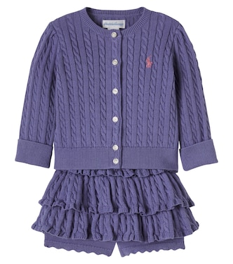 Bébé – Ensemble cardigan et short en coton | Polo Ralph Lauren Kids