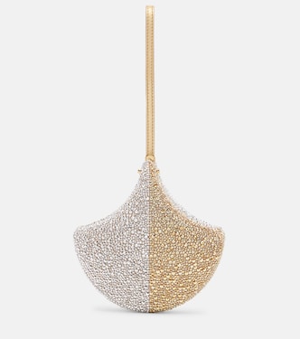 Verzierte Clutch Ginkgo aus Veloursleder | Bvlgari