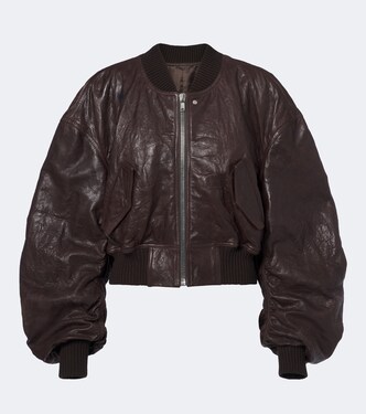 Secchia leather bomber jacket | Rick Owens