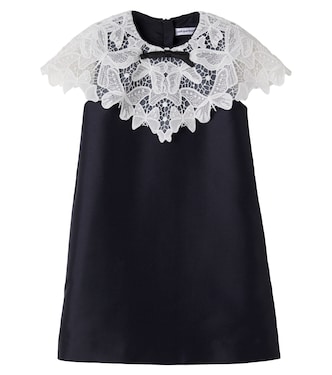 Kleid aus Satin mit Spitze | Self-Portrait Kids