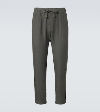 Linen straight pants | Fedeli