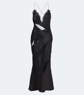 Robe nuisette en satin de soie | Roberto Cavalli