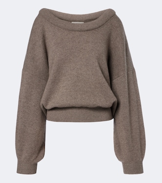 Doria off-shoulder cashmere sweater | Lisa Yang