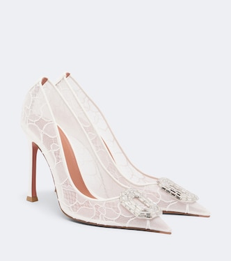 Camelia embellished lace pumps | Amina Muaddi