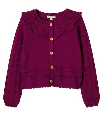 Josephina pointelle cotton cardigan | Louise Misha