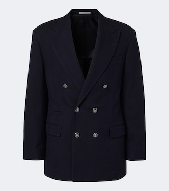 Blazer aus einem Woll- und Baumwollgemisch | Brunello Cucinelli