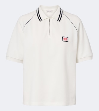 Poloshirt aus Baumwoll-Piqué | Miu Miu