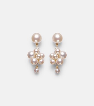 Boucles d'oreilles en or jaune 14 ct et perles Botticelli | Sophie Bille Brahe