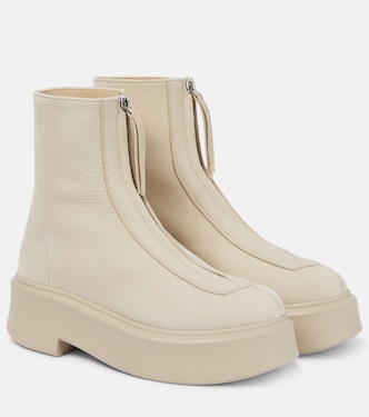 Zipped 1 leather ankle boots | The Row