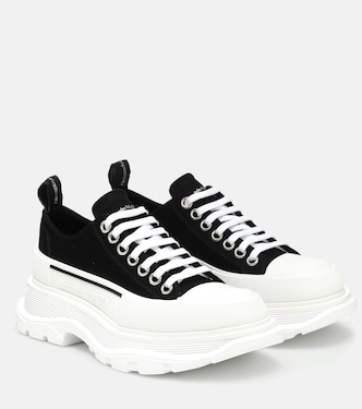 Tread Slick canvas platform sneakers | McQueen