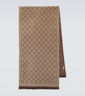GG wool jacquard scarf | Gucci