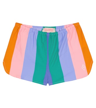 Clam striped cotton shorts | The Animals Observatory