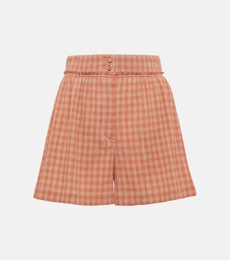 Thor gingham cotton-blend shorts | Altuzarra