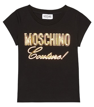 Logo cotton-blend T-shirt | Moschino Kids