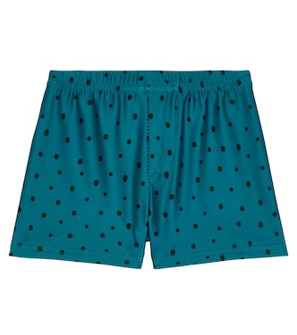 Santorini polka-dot swim trunks | Suncracy
