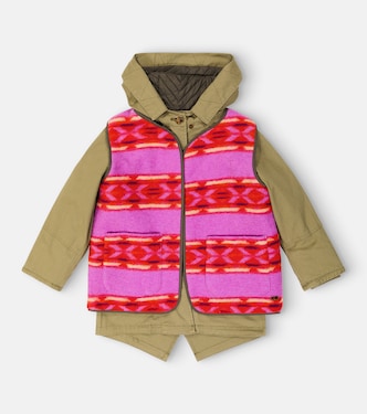 Layered printed cotton coat  | Scotch & Soda Kids