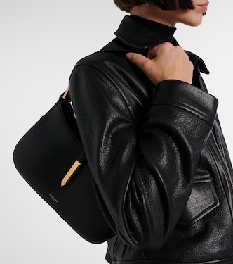 Tokyo leather shoulder bag in black - De Mellier | Mytheresa
