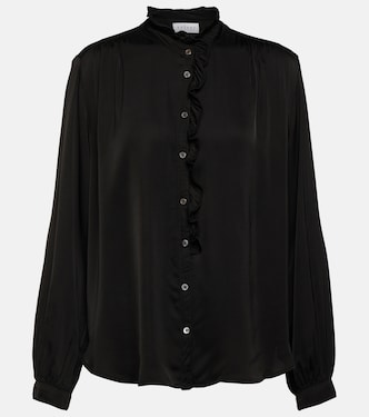 Blusa de satén con volantes | Velvet