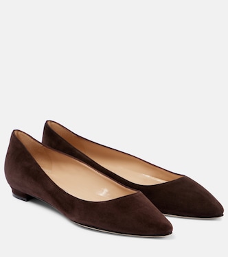 Lanza BB suede ballet flats  | Manolo Blahnik