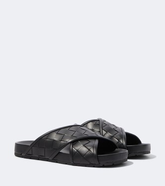 Tarik Intrecciato leather sandals | Bottega Veneta
