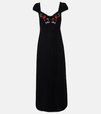 Tahlee embroidered midi dress | Rixo
