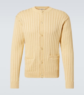 Ribbed-knit cotton cardigan | Auralee