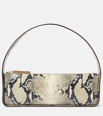 Lori snake-effect leather shoulder bag | Khaite
