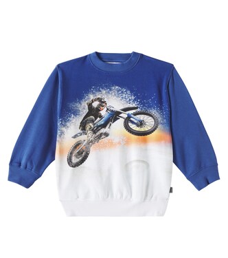 Monti printed cotton jersey sweatshirt | Molo