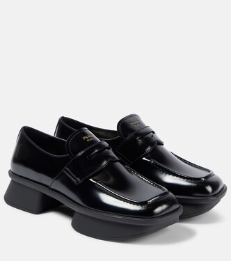Equal leather penny loafers | Prada