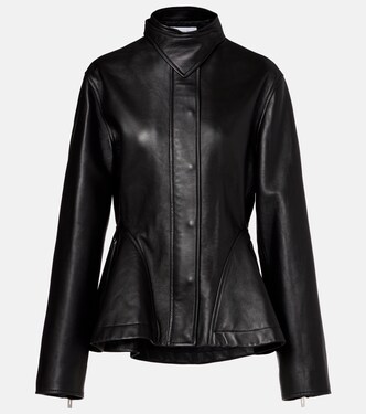 Peplum leather jacket | Alaïa