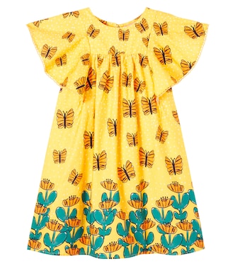 Printed ruffled cotton dress | Fábula