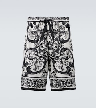 Majolica silk twill shorts | Dolce&Gabbana