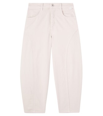Cotton-blend barrel-leg pants | Il Gufo