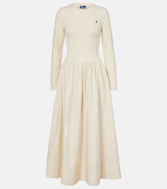 Abito lungo in misto cotone e lana | Polo Ralph Lauren