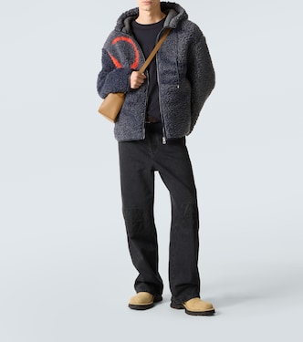Anagram fleece jacquard jacket in blue - Loewe | Mytheresa