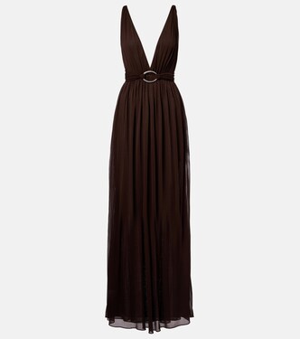 Belted jersey maxi dress | Tory Burch