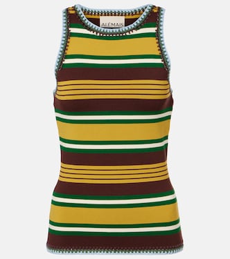 Clover knitted striped tank top | Alémais