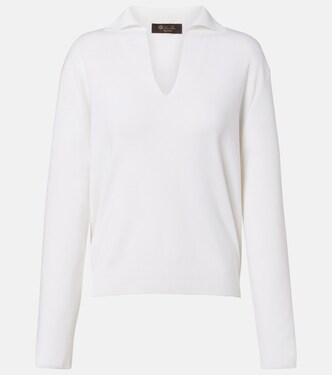 Siena silk and cotton polo sweater | Loro Piana