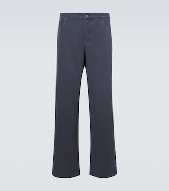 Embroidered wide-leg jeans | Miu Miu